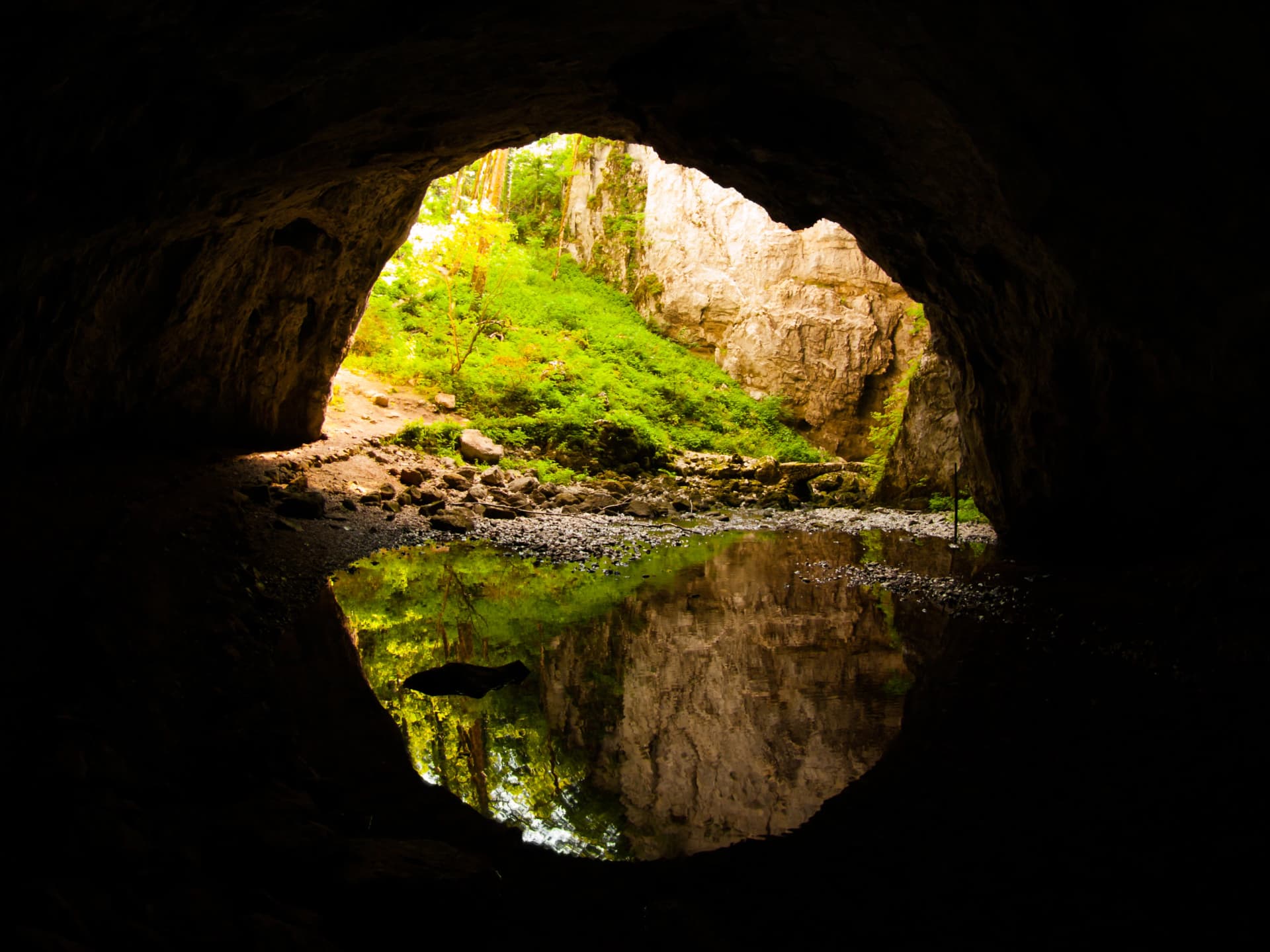 Natural tunnel in Rakov Skocjan Valley