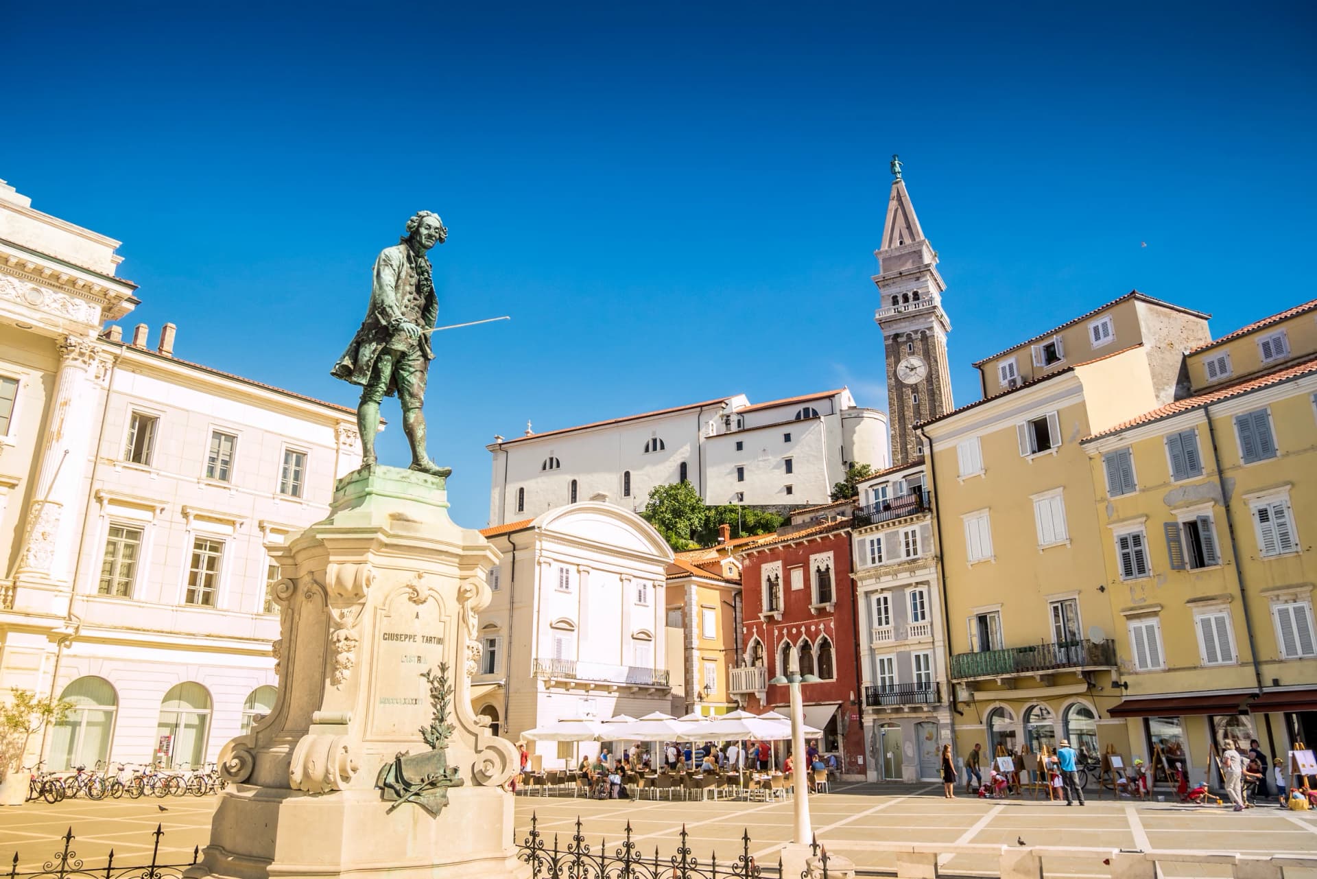Panorama of beautiful Piran, Slovenia