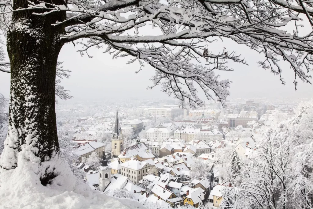 Ljubljana om vinteren
